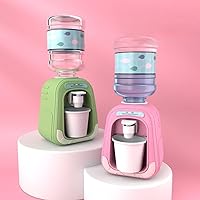 Vista 8 de 190ml Mini Water Dispenser with Cup – 1:6 Scale Green Simulated Drink Dispenser, On/Off Switch Design, Ideal for Office or Living Room Décor, for