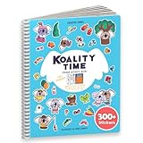 CUPKIN Koalas Sticker Book Activity for Kids, Toddler Airplane Travel Essentials, 300+ Koala Stickers for Children + 8 Scenes + Coloring Pages, Koala Bear Lover Gift Kids Crafts for Ages 2–8