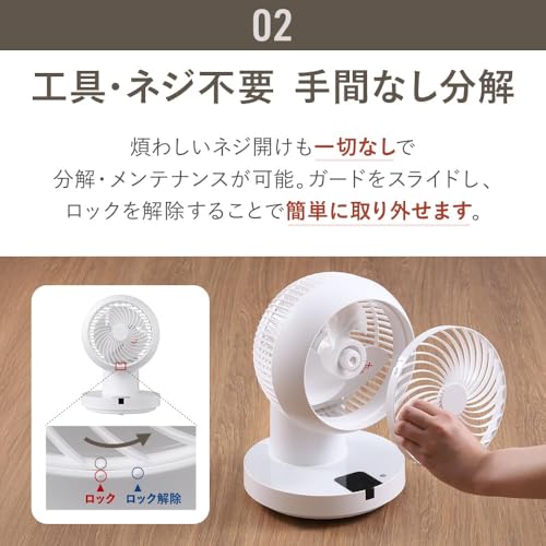 iimono117 サーキュレーター DC USB電源モデル の商品画像 3