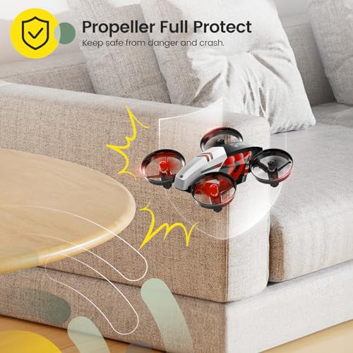 Image of Holy Stone HS210T Drones for Kids, 2 IN1 MINI Indoor Drone with Land & Fly Mode, Four Posture Deformations RC Quadcopter with 3D Flip, Auto Hovering, Easter day& Birthday Toy Gift for Boys and Girls