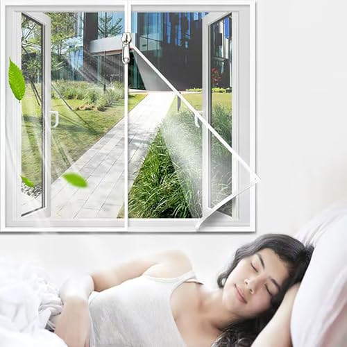 40x120cm Filet Moustiquaire Garde L'air Frais En Circulation Pour Fenêtres Portes Avec Volet Roulant