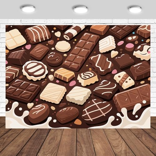 Fondo fotográfico Chocolate 210x150 cm miniatura 1