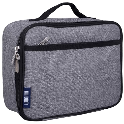Wildkin Kids Insulated Lunch Box, Grey Tweed by Wildkin - Used condition - US$8.75