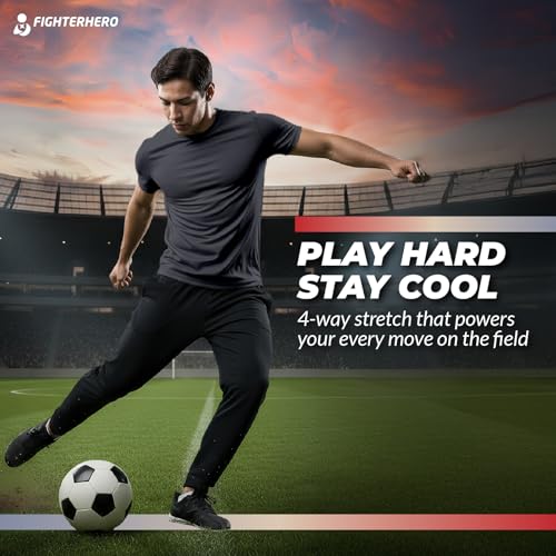 Image of Gym T Shirts for Men Workout | Sports Tshirt for Man | Running Mens T-Shirts | Polyester Men's T Shirt | Quick Dry fit Training Active Wear | Badminton Football Jersey Tshirts
