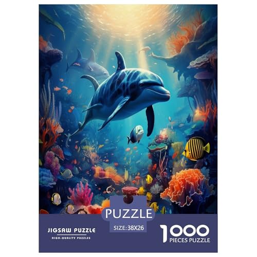 Puzzle imposible de delfines de 1000 piezas para un gran desafío de adultos