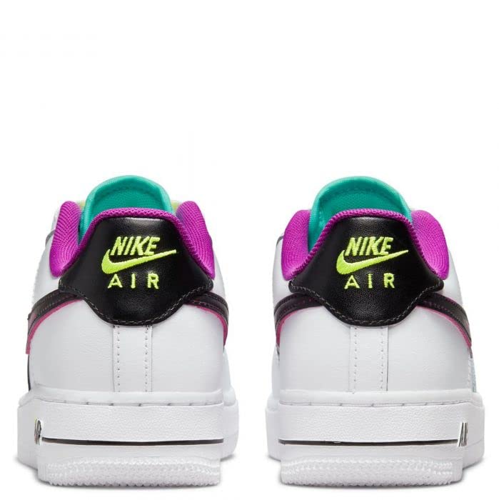 Nike Air Force 1 LV8 GS White/Black-Vivid Purple Size 6.5Y4