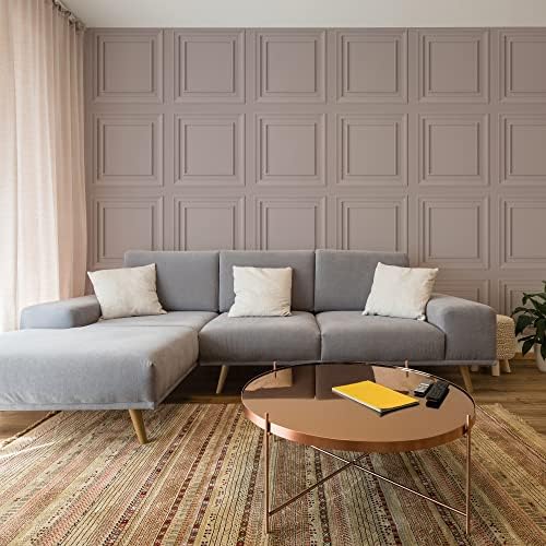 Graham & Brown Fresco Blush Wood Panelling Wallpaper