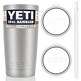 YETI Tumbler with Straw Lid Set (2 Lids Included), 20 oz.