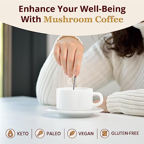 Ks Mushroom Store Immune Health Boost Mushroom Coffee With Chaga Mushrooms - Stress Reducing Ground Coffee Formula 12 Ounces #TOP4