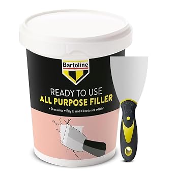 Wall Filler   All-Purpose 600g Ready Mixed Crack & Hole Repair Paste for Plaster, Wood & Plasterboard | Smooth White Finish, Interior & Exterior, Includes 3  Flexible Tool   Bartoline