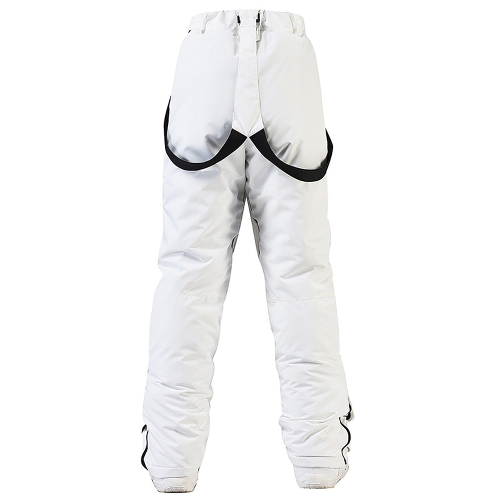 Leggings foderati da donna con bretelle isolanti tinta unita pantaloni tasca leggings per le donne UK
