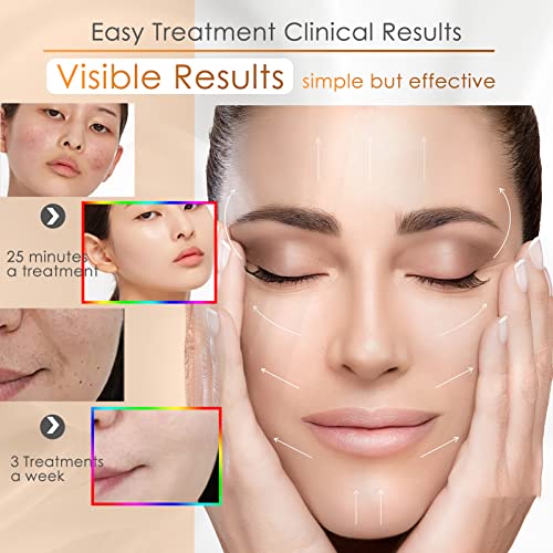 Verosky Led Face Mask Light Therapy - 7+1 Color Photon Blue & Red Light Maintenance Skin Rejuvenation Facial Skin Care Mask, Home Skin Care Mask For Face And Neck #TOP1