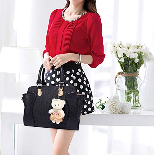 Bolso tote satchel mujer set 4 piezas miniatura 3