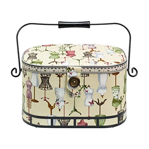 Prym Nähkorb L Schneiderbüste, Cotton, Mehrfarbig, L Cover