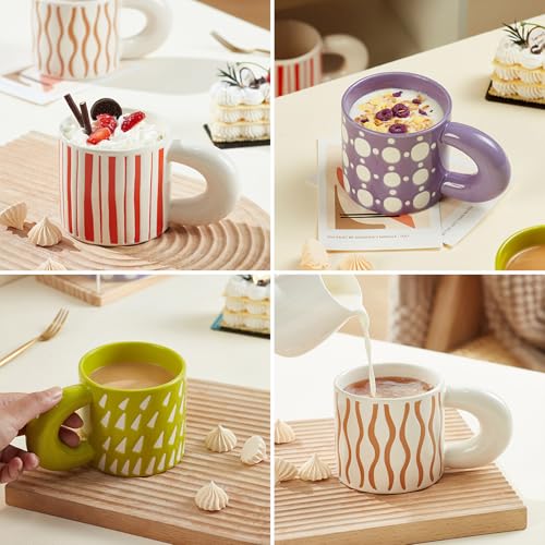 Taza de café cerámica de 11oz con diseño moderno miniatura 2