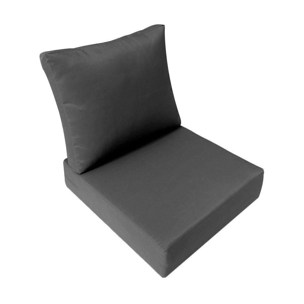 Prolinemax |COVER ONLY| Outdoor Knife Edge Large Deep Seat Backrest Pillow Slipcover AD003