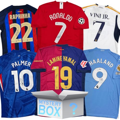 Signed Soccer Jersey Mystery Box with PSA/JSA/Beckett COA
