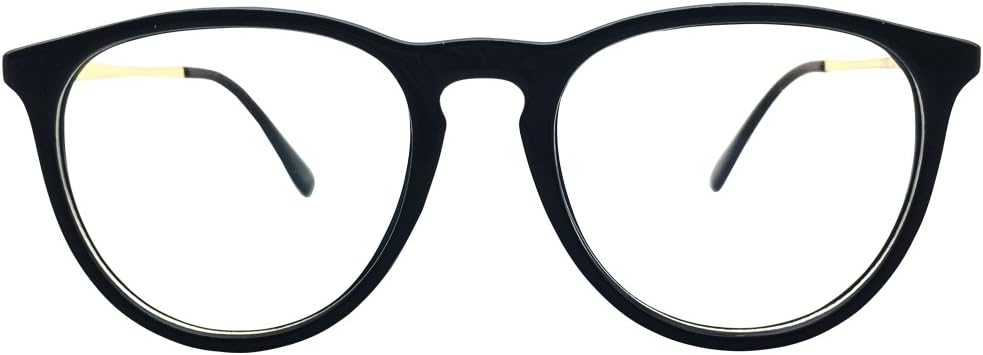 Computer Reading Glasses +2.50 Gloss Black Oversize Readers Anti Blue Ray Mens Womens Eyeglasses