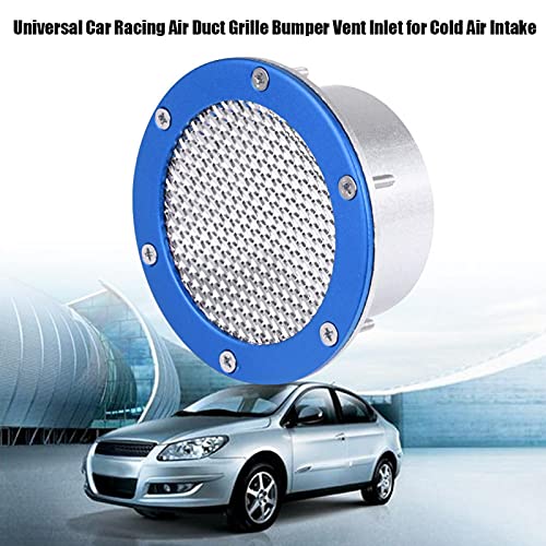Grille Vent Inlet, Vent Inlet Bumper Vent Inlet Air Duct Sturdy Optional For Car Racing For Most Cars(Blue) #TOP3