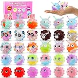 30 Pack Animal Pop Balls Party Favors for Kids,3D Pop Balls Fidget Toys,Birthday Gifts for Boys & Girls,Goodie Bag Stuffers,Pinata Stuffers Filler,Carnival Prizes,Treasure Box Toys,Kids Prizes