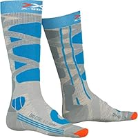 X Socks Ski Carving Silver 4.0 Antraciet & Zwart - Koop Nu! XSSS47W19U-G036