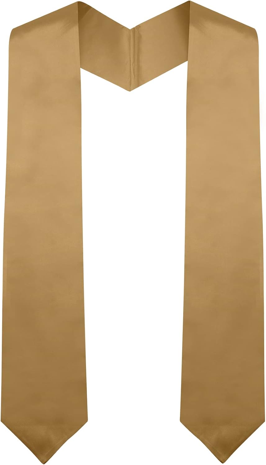 Graduation Stole,Plain Graduation Sash Unisex Adults Graduation Stole Class of 2026 2025 for Academic and Choral 70"