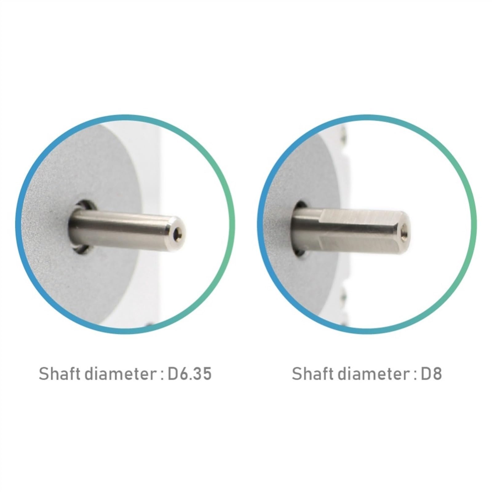 NEMA 23 silnik krokowy CNC 57x82mm 3A 2.2Nm D = 8mm 6.35mm 315Oz-in Nema23 Router grawerująca frezarka drukarka 3D,Precyzyjny obrót(6.35mm)