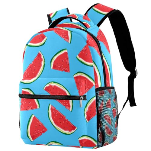 Mochila casual para evitar dolor de espalda con gran capacidad y diseño de sandías