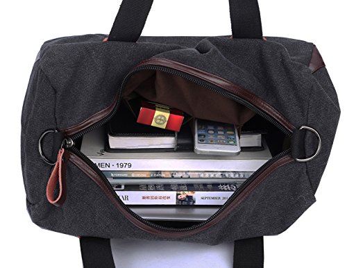 Berchirly Men Portable Overnight Duffel Bags Canvas Carry On Travel Shoulder Work Bag Handbags #TOP7