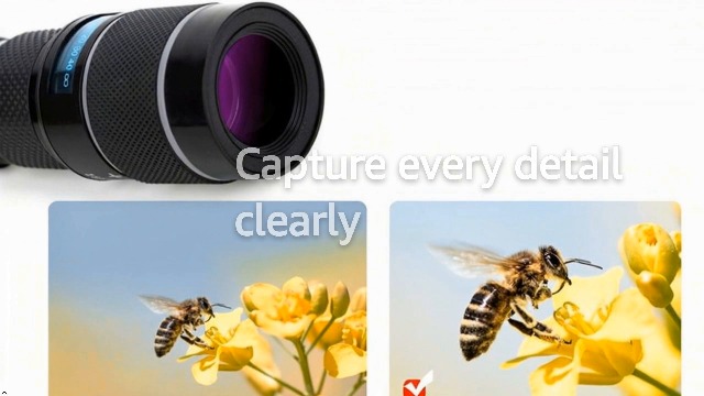 Exxelo 18X Lens - Mobile Zoom Camera 18x Zoom Wide Angle HD