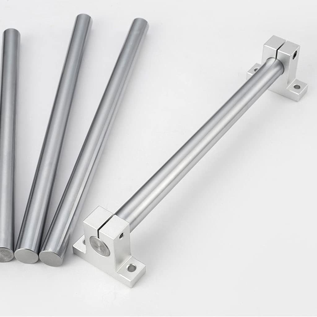 2pcs Rail Linéaire 3D Pièces D'imprimante 3D, Tiges De Doublure Chromées Axis Arbre Linéaire Rond L Linéaire L 100 200 300 400 800mm (Color : 8mm, Size : 600mm)