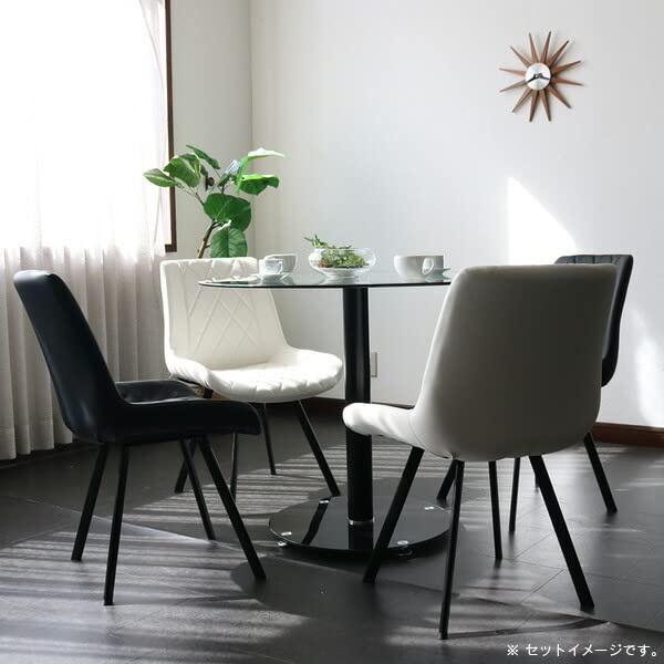 Amazon｜AURA ダイニングチェア 2脚セット おしゃれ アイアン脚