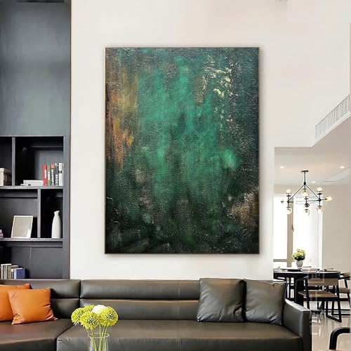 Tableau abstrait sur toile 90x145 cm pour decoration salon style moderne