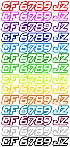 custom boat registration numbers amazon