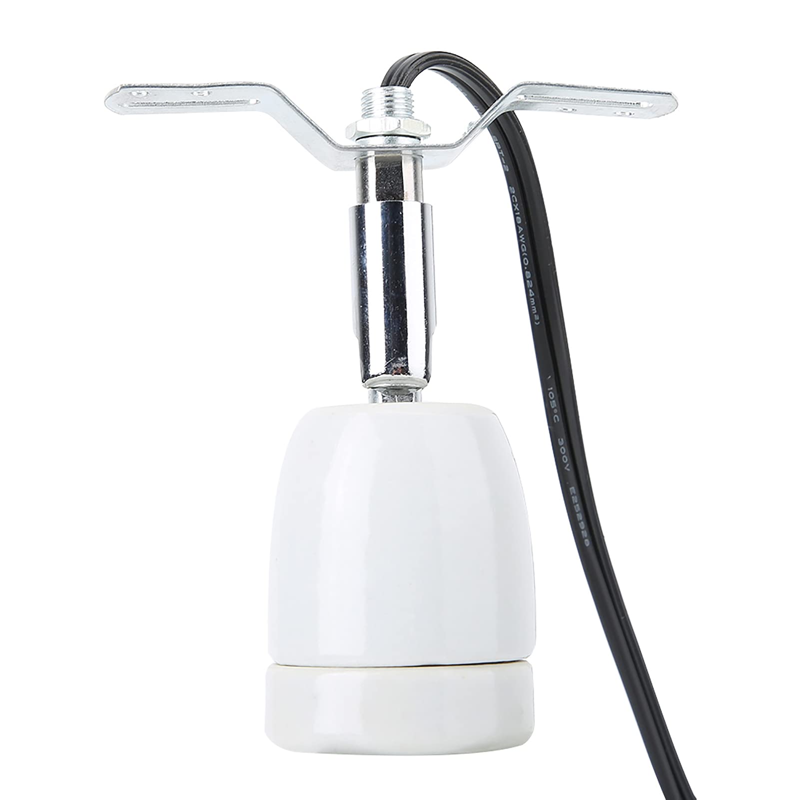 Wärmelampe Lampenfassung, E27 300W Drehbare Heizlampensockel Keramikfassung Reptilien Heizlampe Wärmespotlampe UV-Glühlampe Strahler Keramik-Heizlampe für Aquarium Eidechsen Schildkrötenschlangen