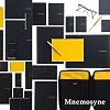 Maruman Mnemosyne Padfolio Notebook, A4, 8.27 x 11.69, Premium Black Folder With 5mm Grid Notepad, Includes 2 Storage Pockets, For Professionals, Teachers, and Students, Made in Japan