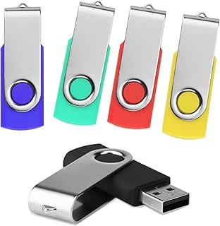 128GB Flash Drive 5 Pack USB 2.0 Flash Drive Thumb Drive USB Flash Driver 128GB High Speed Flash Drive Pack Keychain Design Jump Drives Memory Stick for Data Storage and Transfer(5 Pack, Mixed Color)