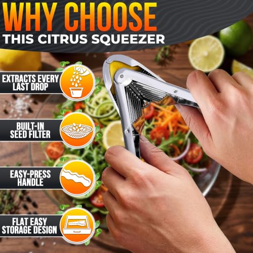 Image of NADOBA Lemon Squeezer and Lime Squeezer, Max Extraction Citrus Hand Juicer