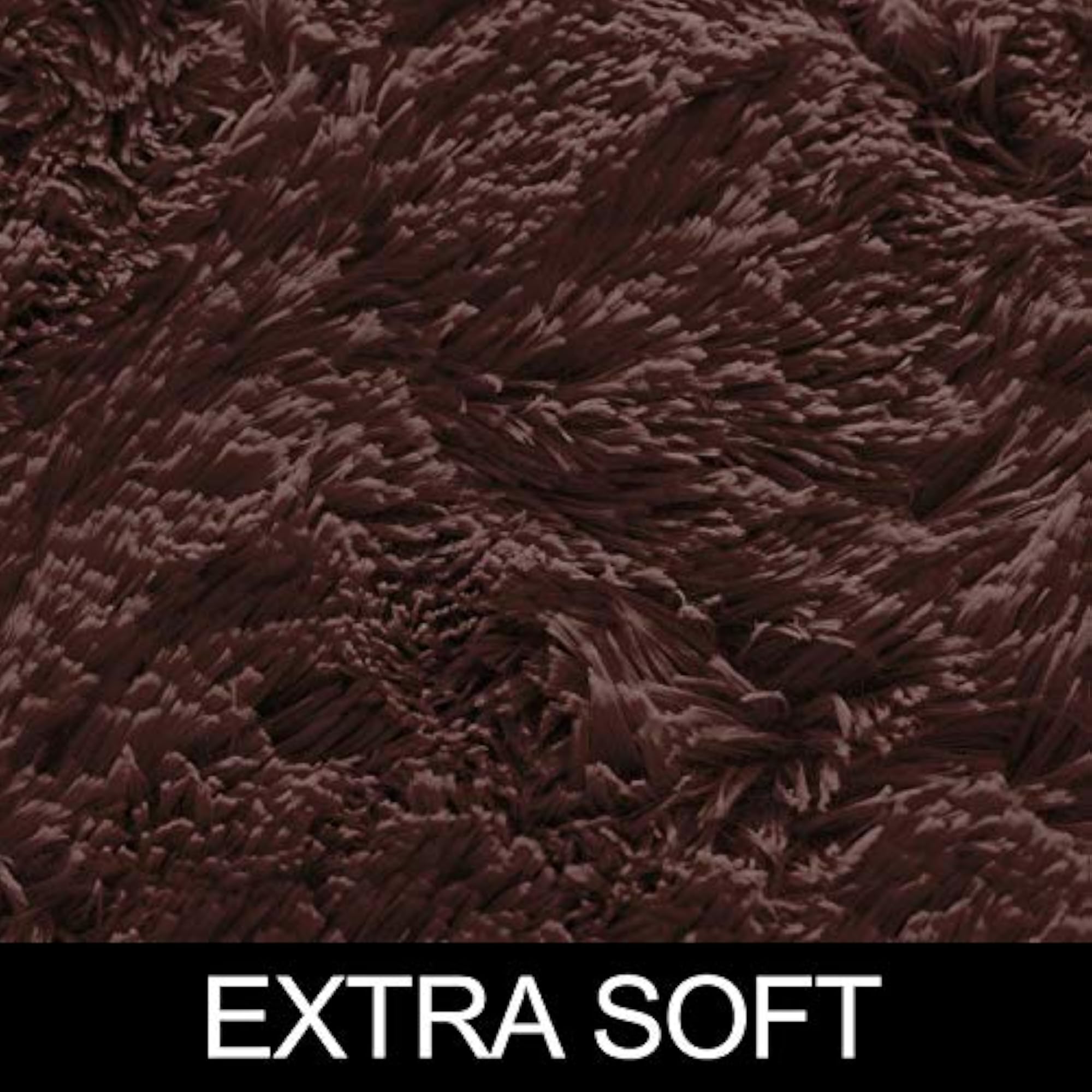 Microfibre Plush Fluffy Circle Rug for Kids Room