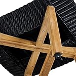 OUTLIV. Clovelly Loungesessel mit Hocker Teak/Geflecht