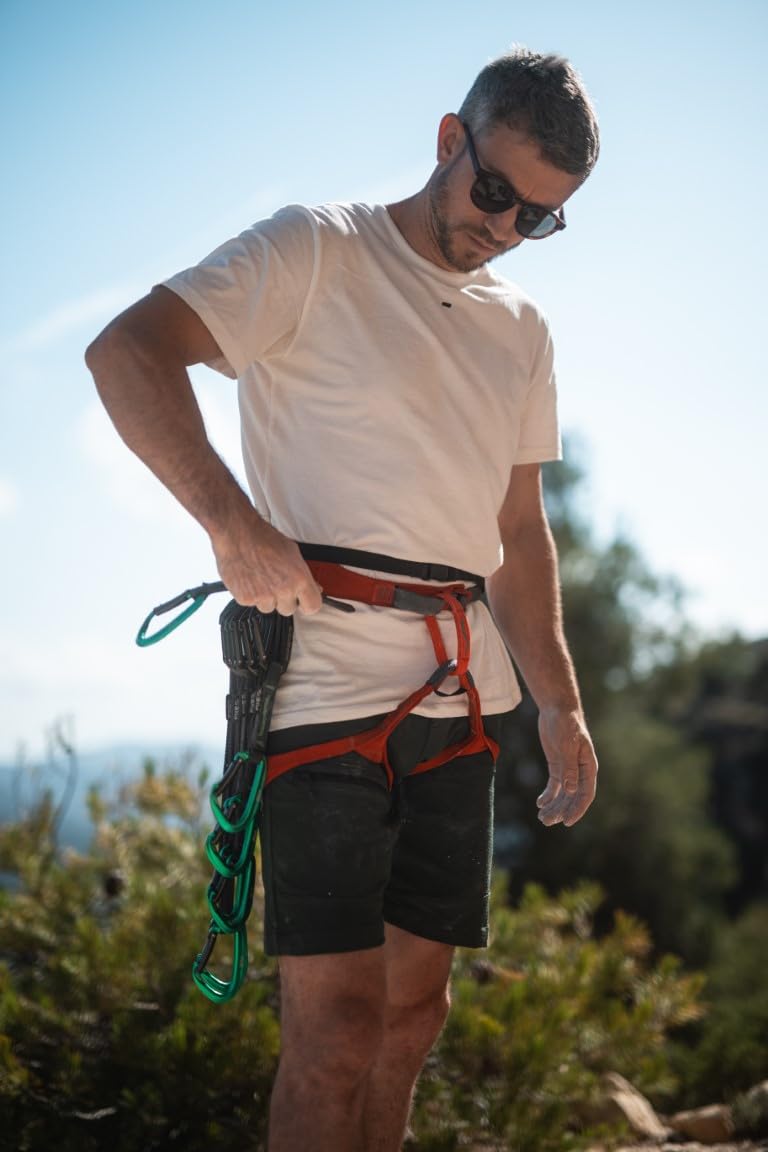 FIXE - Arnés Ágil de Escalada Deportiva y Indoor - Triple Webbing para Confort y Estabilidad - Hebillas de Aluminio Ajustables