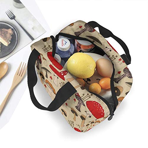 Antspuent SIBALIU486-120421479 The Various Mushroom Art Lunch Bag thumb #4