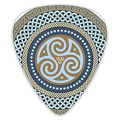 Pics de guitare Mandala celtique isolé sur blanc Premium Picks Sampler 12 paquets – Variété de médiators de guitare… - Les Beatles, Paul McCartney, John Lennon, RIngo Starr, George Harrison