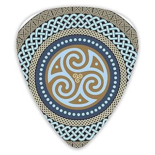 Pics de guitare Mandala celtique isolé sur blanc Premium Picks Sampler 12 paquets – Variété de médiators de guitare… - Les Beatles, Paul McCartney, John Lennon, RIngo Starr, George Harrison