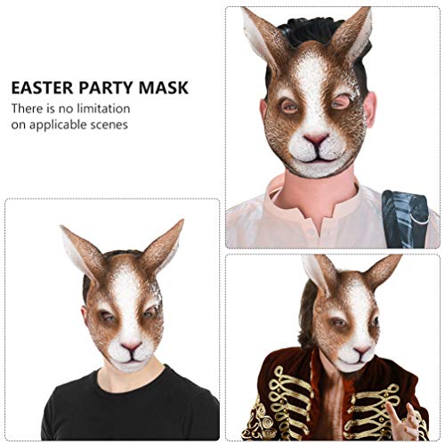 KESYOO Máscara Decorativa de Páscoa Mascarada de Coelho Máscara de Coelho Máscara de de Cosplay Másc
