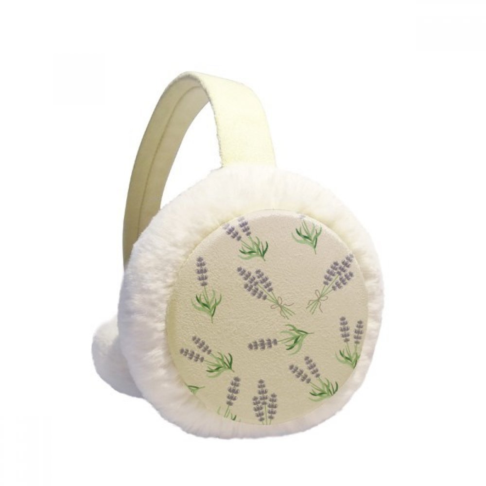 Orejeras de invierno de piel de imitación lavanda con lazo elegante 5
