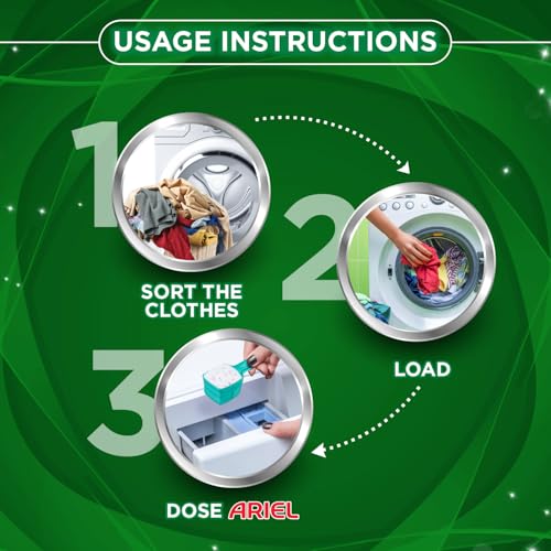 Image of Ariel Matic Machine Expert Detergent Powder Front Load - 4Kg + 1.8kg + 500g Liquid free | Removes 100 Tough Stains in 1 wash | Specially Designed for Washing Machines | Fresh Fragrance