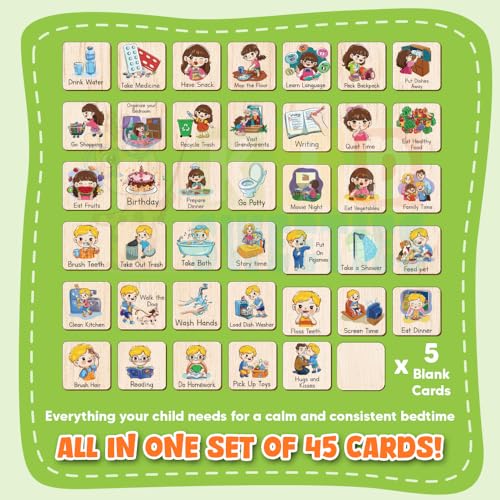 Visual Bedtime Routine Schedule Board for Toddlers - Image 2