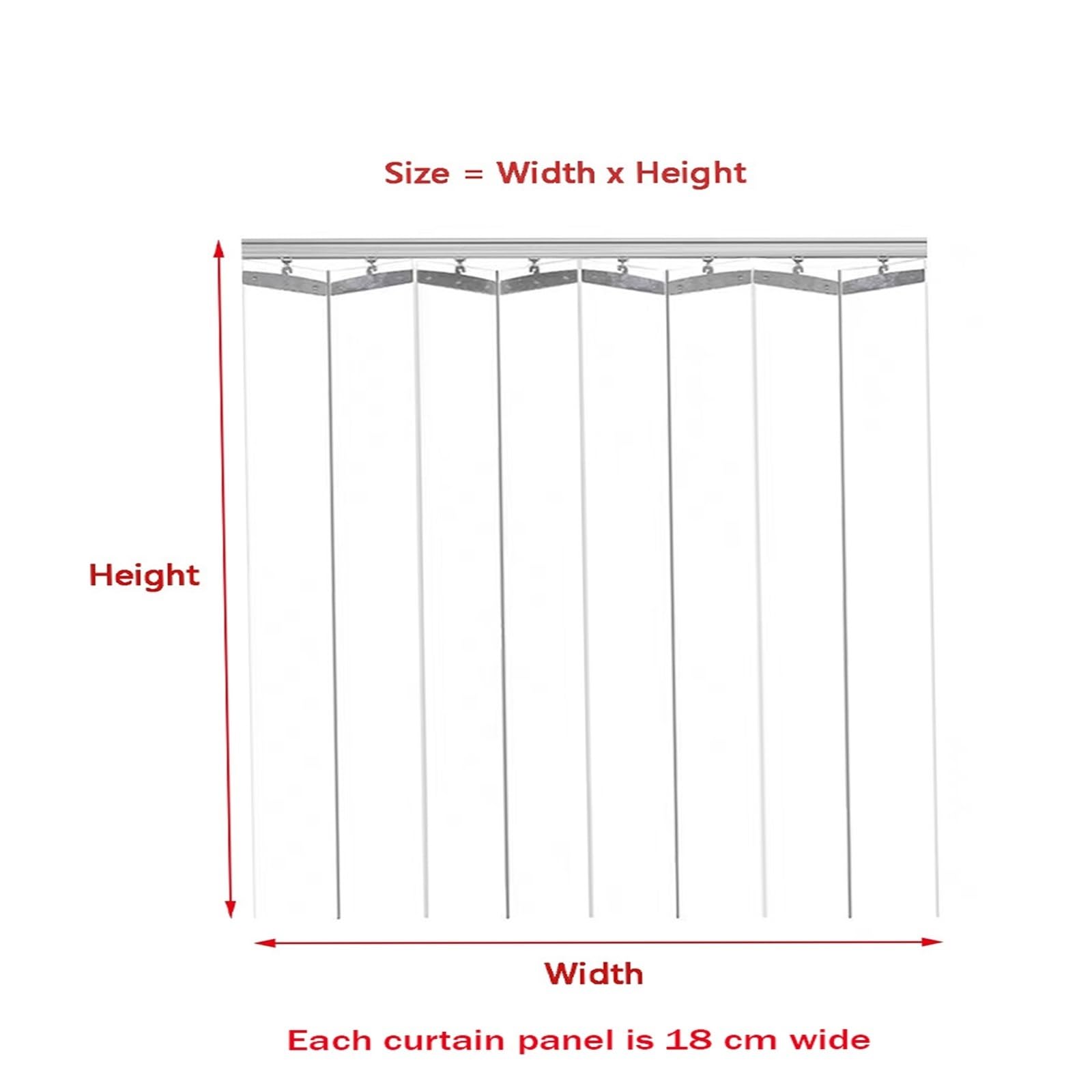 SHAARI Tende A Strisce Per Esterni, Strisce per Porte Di Magazzini, Tessuto Impermeabile In PVC Adatte per Supermercati Camere Animali Domestici(90x200cm/35.43x78.74in)