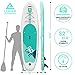 Leader Accessories Tabla Paddle Surf Hinchable 320x81.28x15.24cm con Bomba de Acción Doble,...